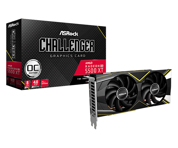 Radeon RX 5500 XT Challenger D 8G OC(M1)