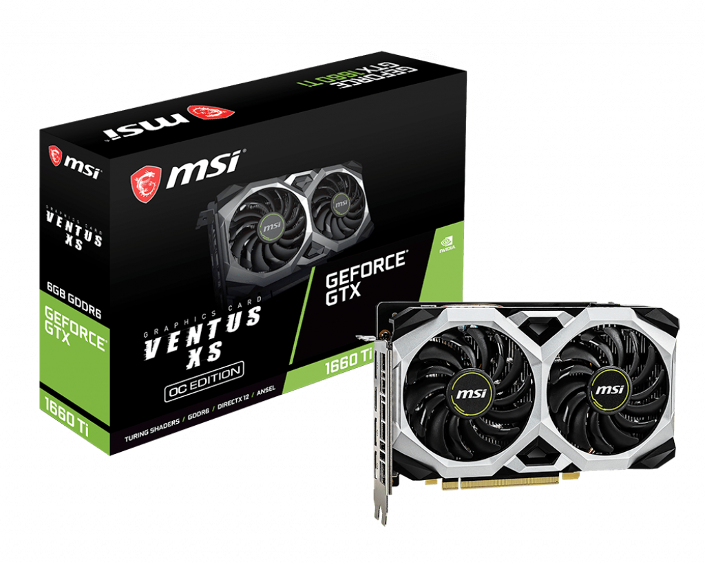 MSI GeForce GTX1660TI VENTUS XS 6G 1
