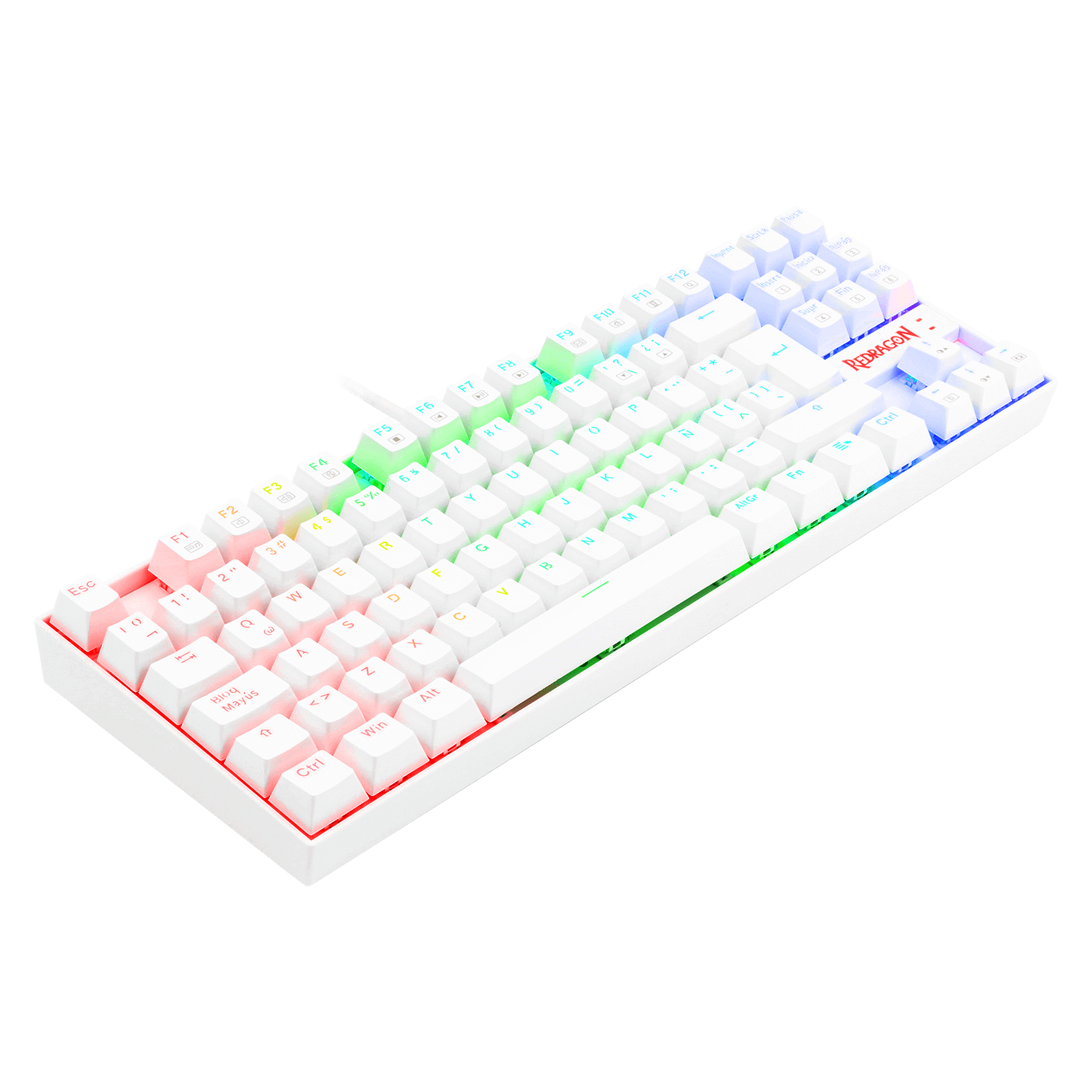TECLADO MECÁNICO REDRAGON KUMARA WHITE K552W-RGB 2