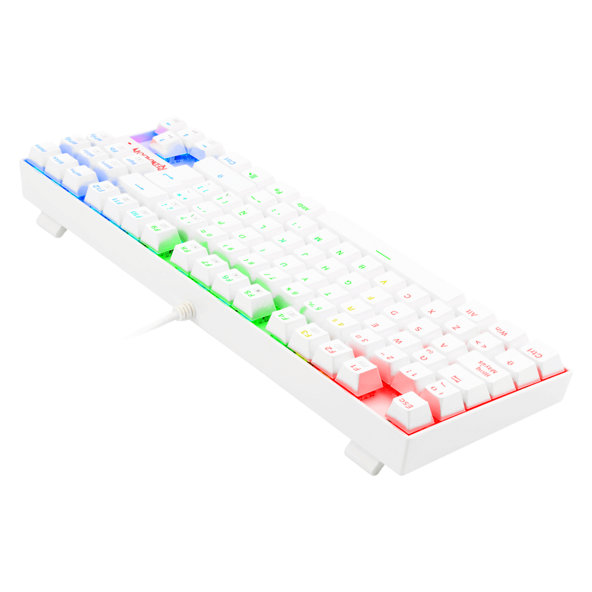 TECLADO MECÁNICO REDRAGON KUMARA WHITE K552W-RGB 6