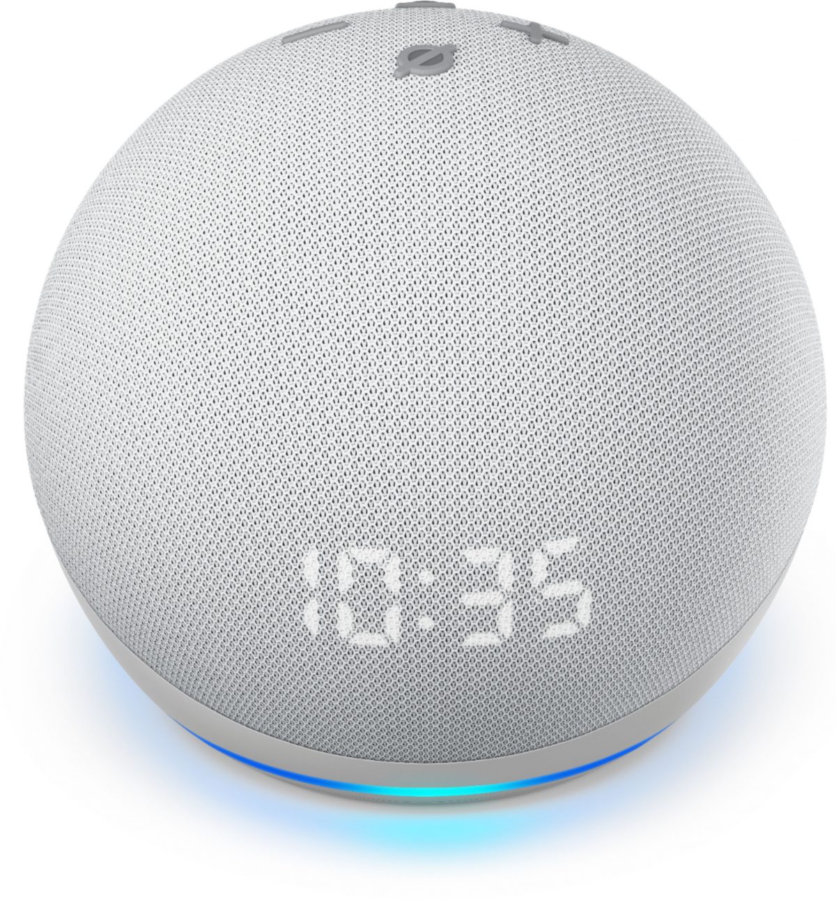 AMAZON ECHO DOT 4 CON RELOJ ALEXA GLACIER WHITE 1