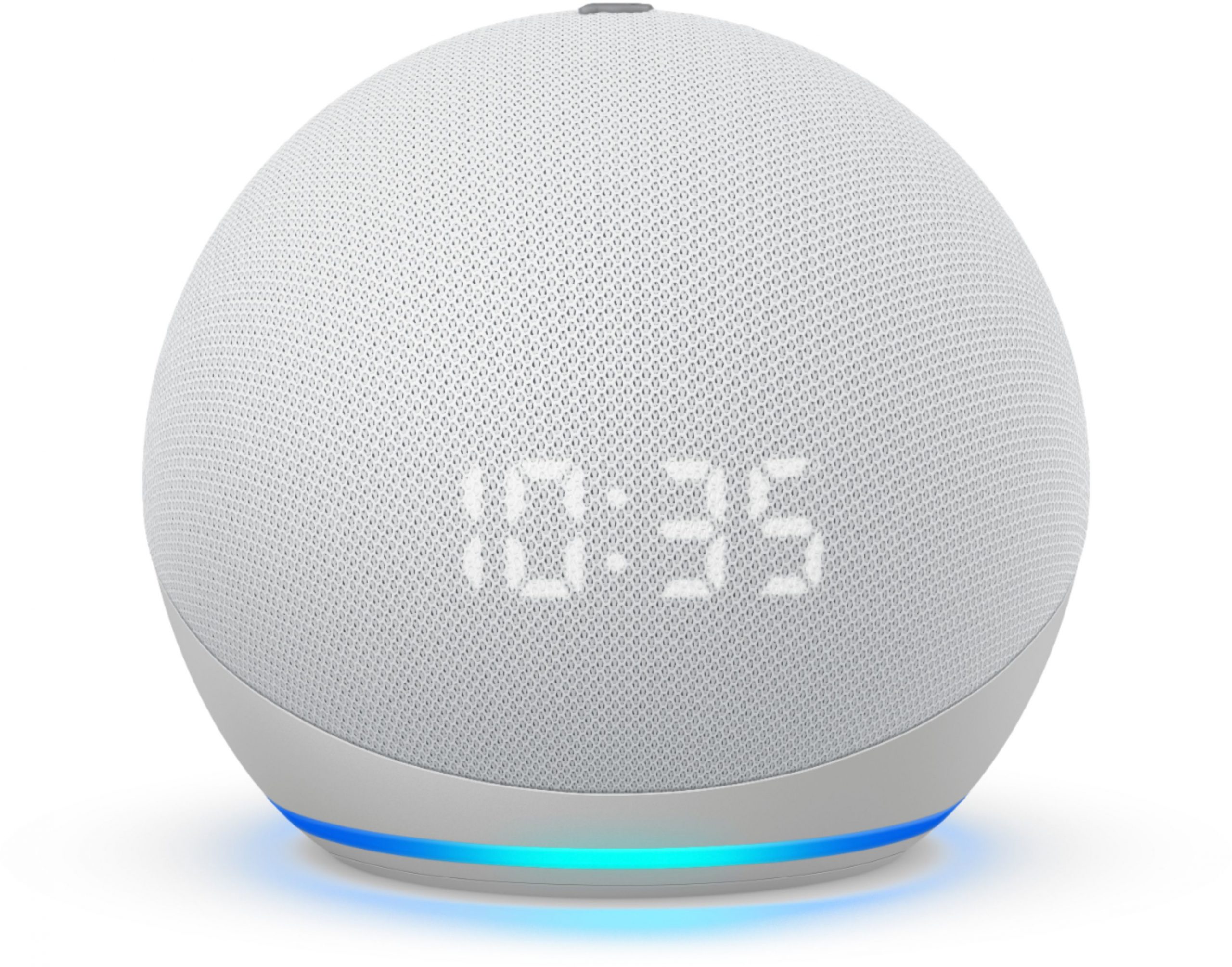AMAZON ECHO DOT 4 CON RELOJ ALEXA GLACIER WHITE 2