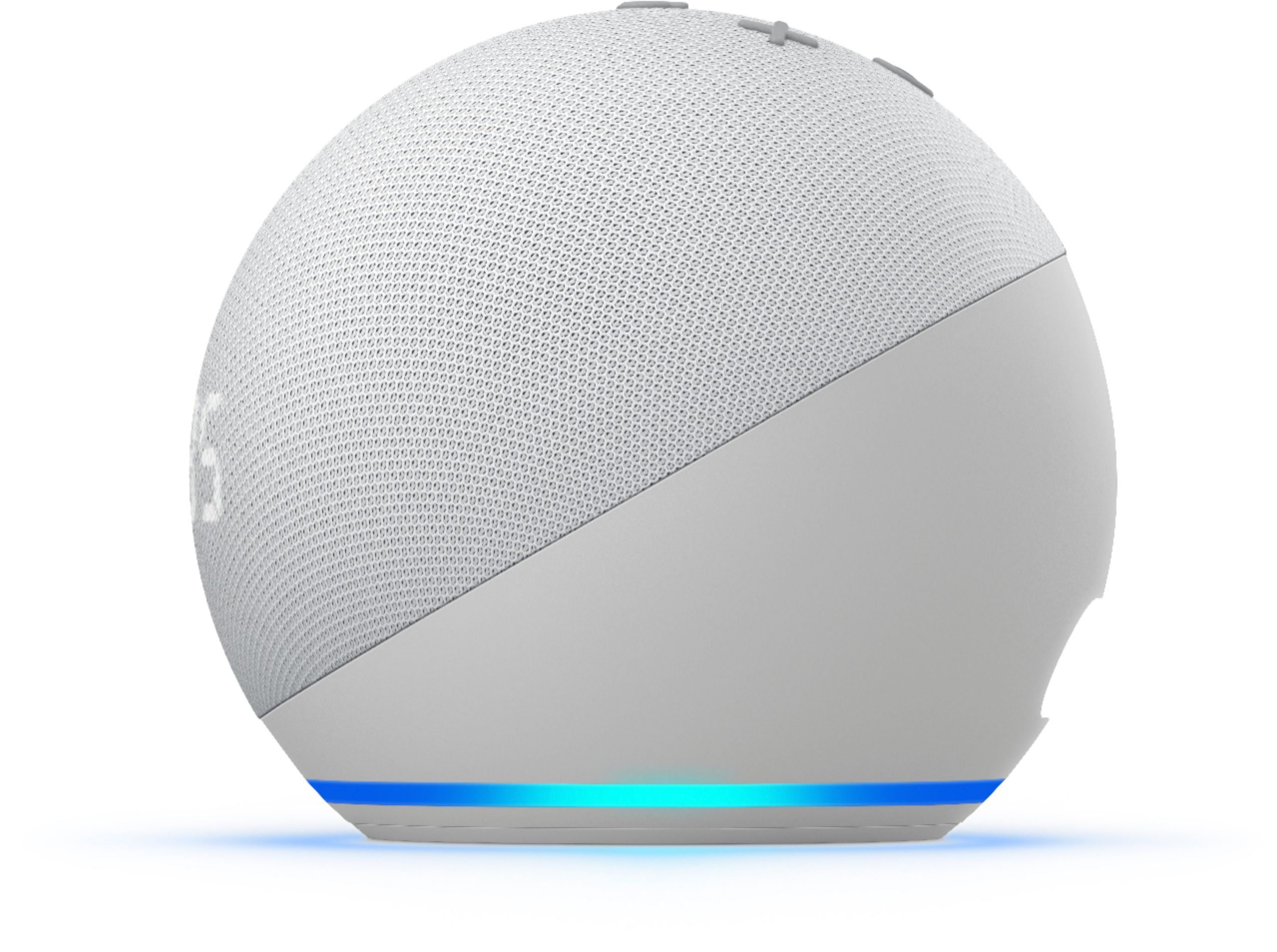 AMAZON ECHO DOT 4 CON RELOJ ALEXA GLACIER WHITE 3