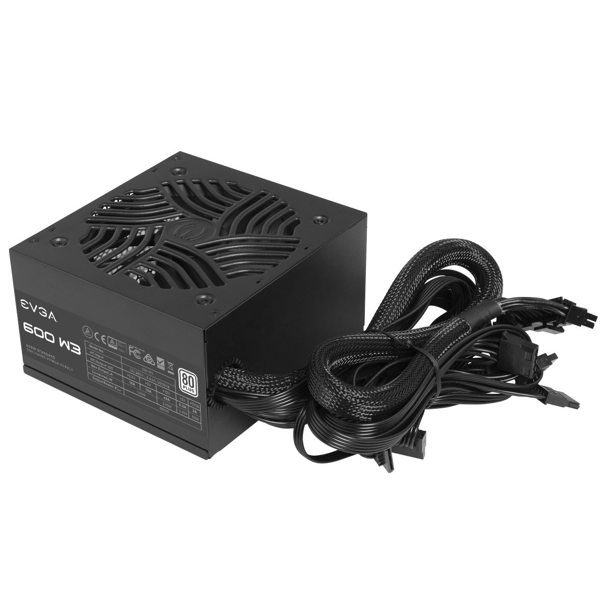 EVGA 600 W3, 80+ WHITE 600W 4
