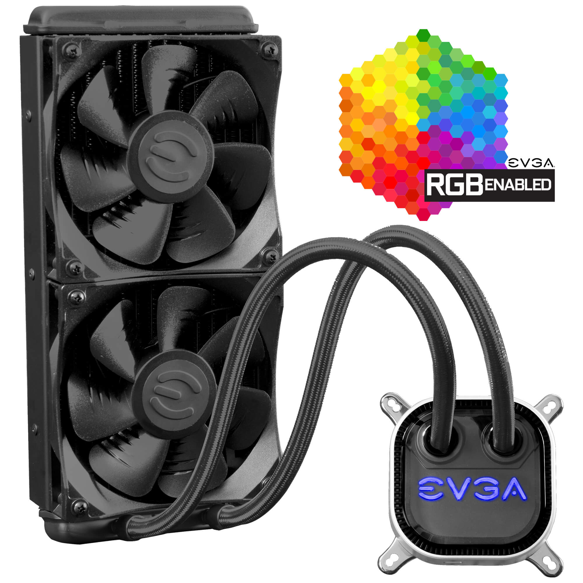EVGA CLC 240mm RGB LED CPU Liquid ( intel y AMD ) 4