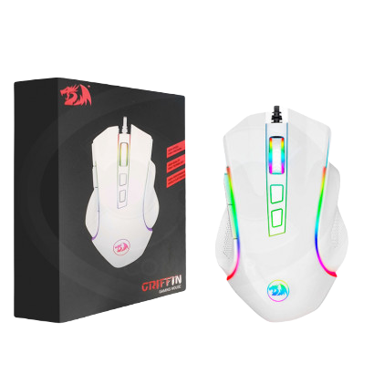 MOUSE GAMER RGB GRIFFIN M607 WHITE