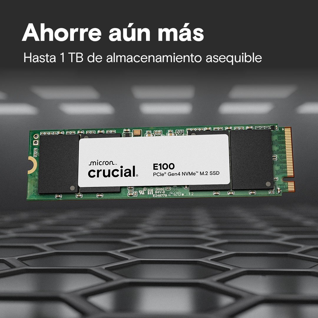 Crucial E100 SSD Store More Gallery Image 3 (ES_ES)